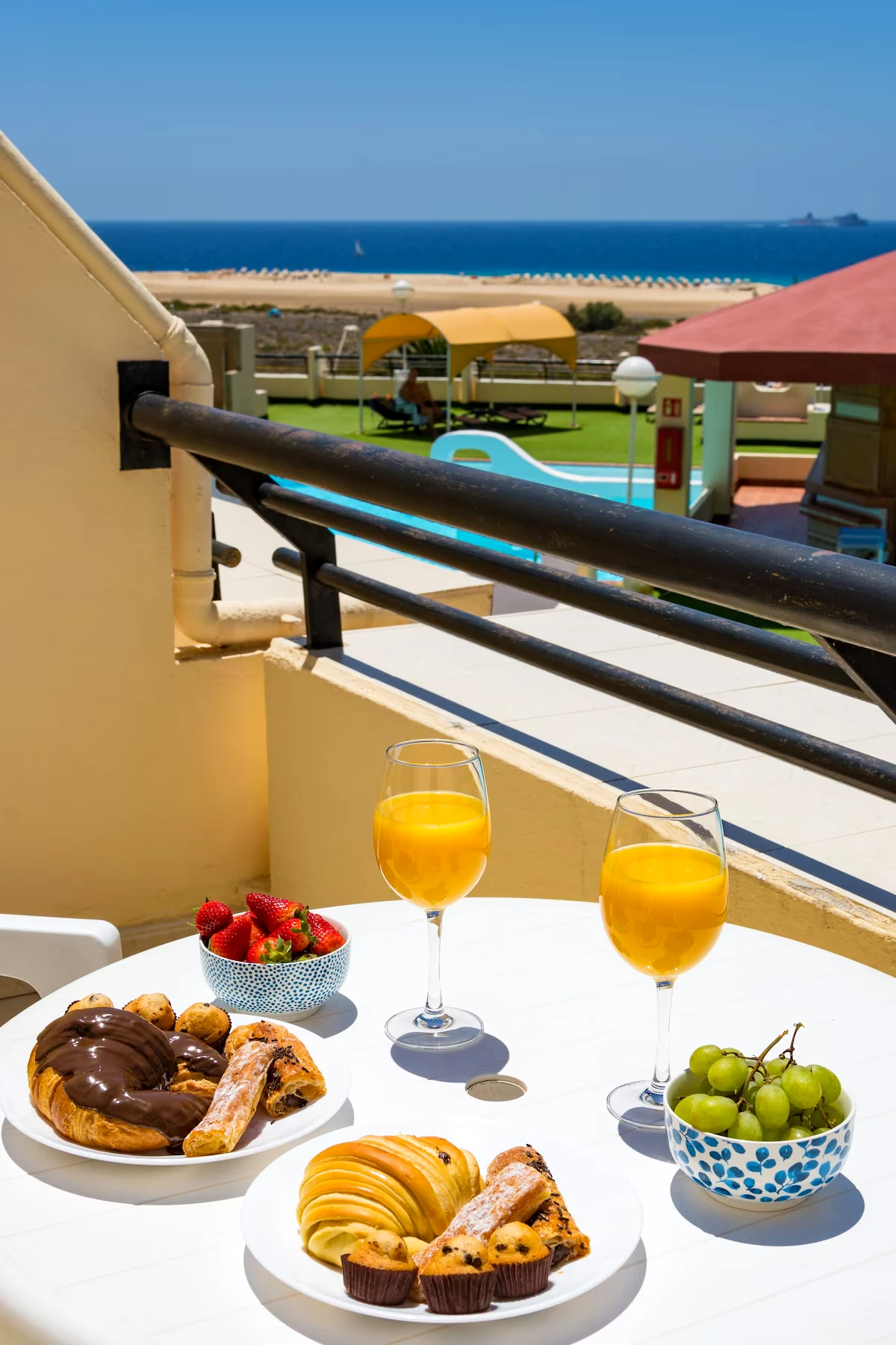 Desayuno con vista al océano